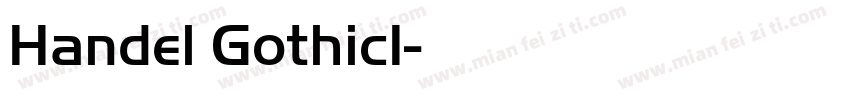Handel GothicI字体转换